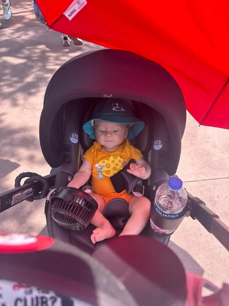 Baby in a stroller