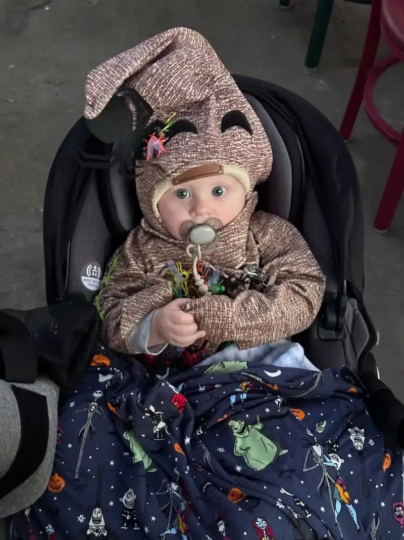 Oogie baby in a stroller
