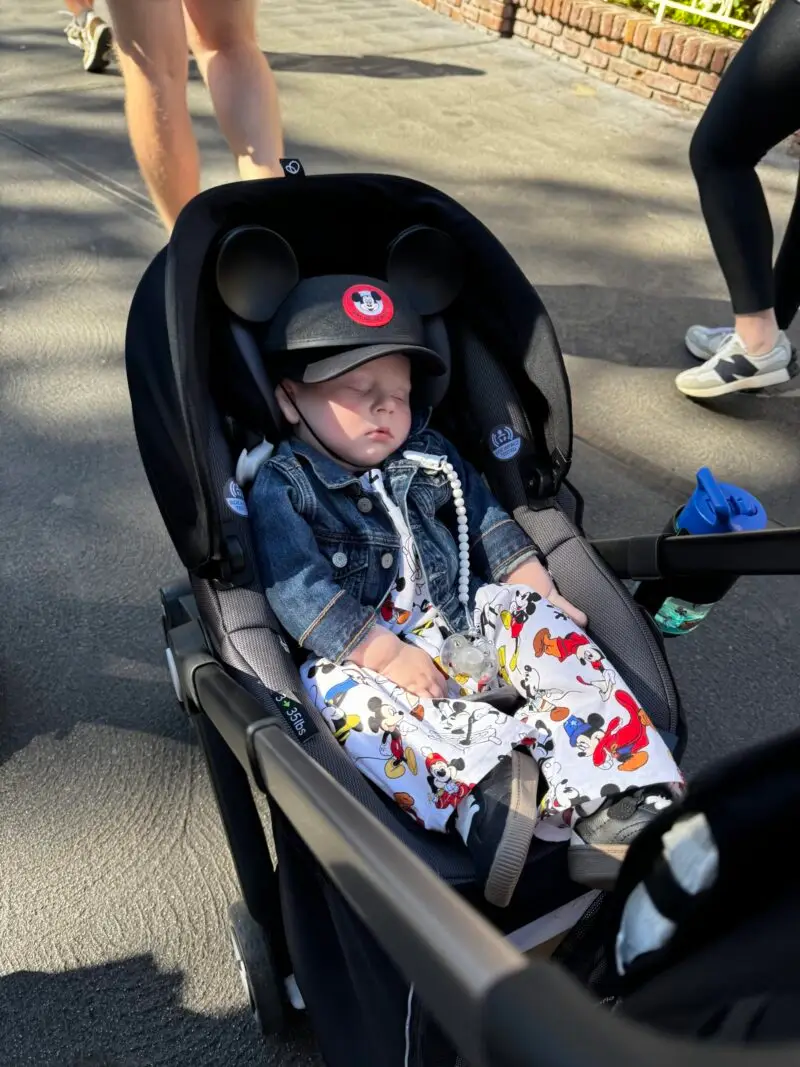 Sleeping baby at Disney