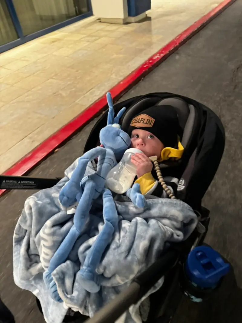Sleeping baby at Disney
