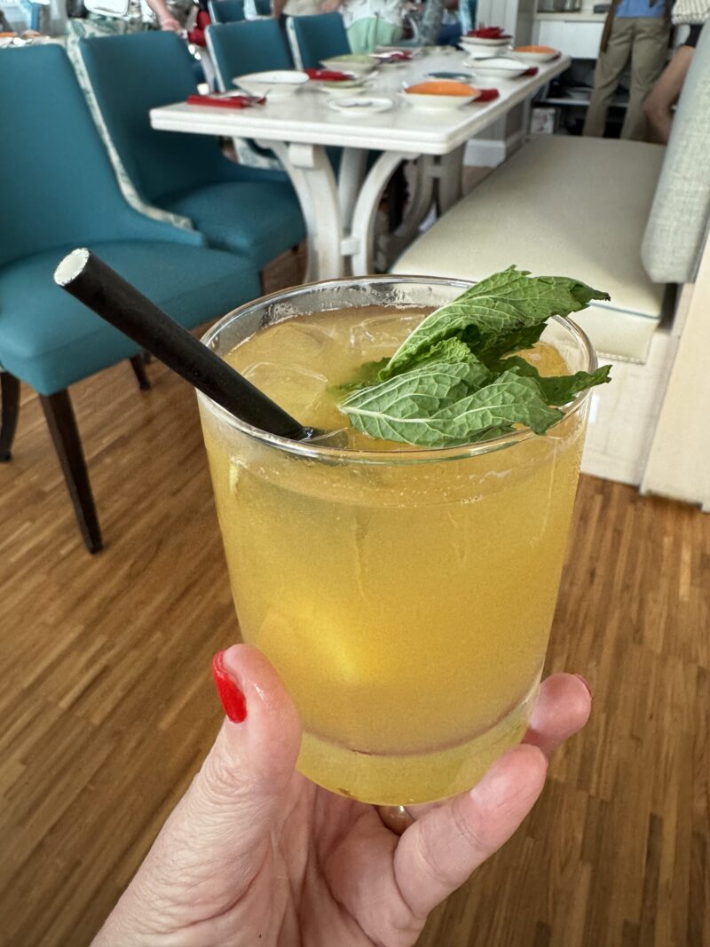 Disney's Sebastian's Bistro Beverage travel with Carie