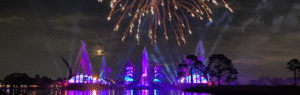 Travel with Carie - Fireworks over water - WDW